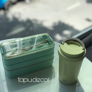 Bình nước lúa mạch Straw Plastic Cup cực xinh!