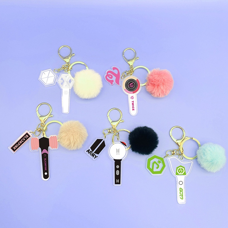 Móc Khóa Acrylic Hình Ngôi Sao Jjiuad BTS BLACKPINK EXO TWICE TNT