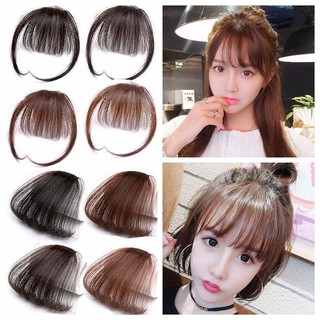 Kẹp Tóc Mái Bằng Tóc Mỏng Tự Nhiên Dành Cho Bạn Gái