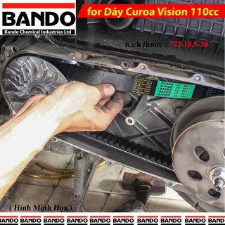Dây curoa Bando Honda Vision 110cc đời đầu GGC ( Bando Thái Lan )