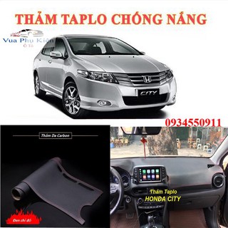 Thảm phủ taplo da pu vân cacbon honda cty đời 2015-2019 cao cấp
