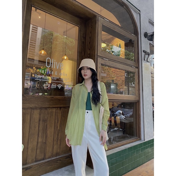 Áo Sơ mi gân vân đũi up