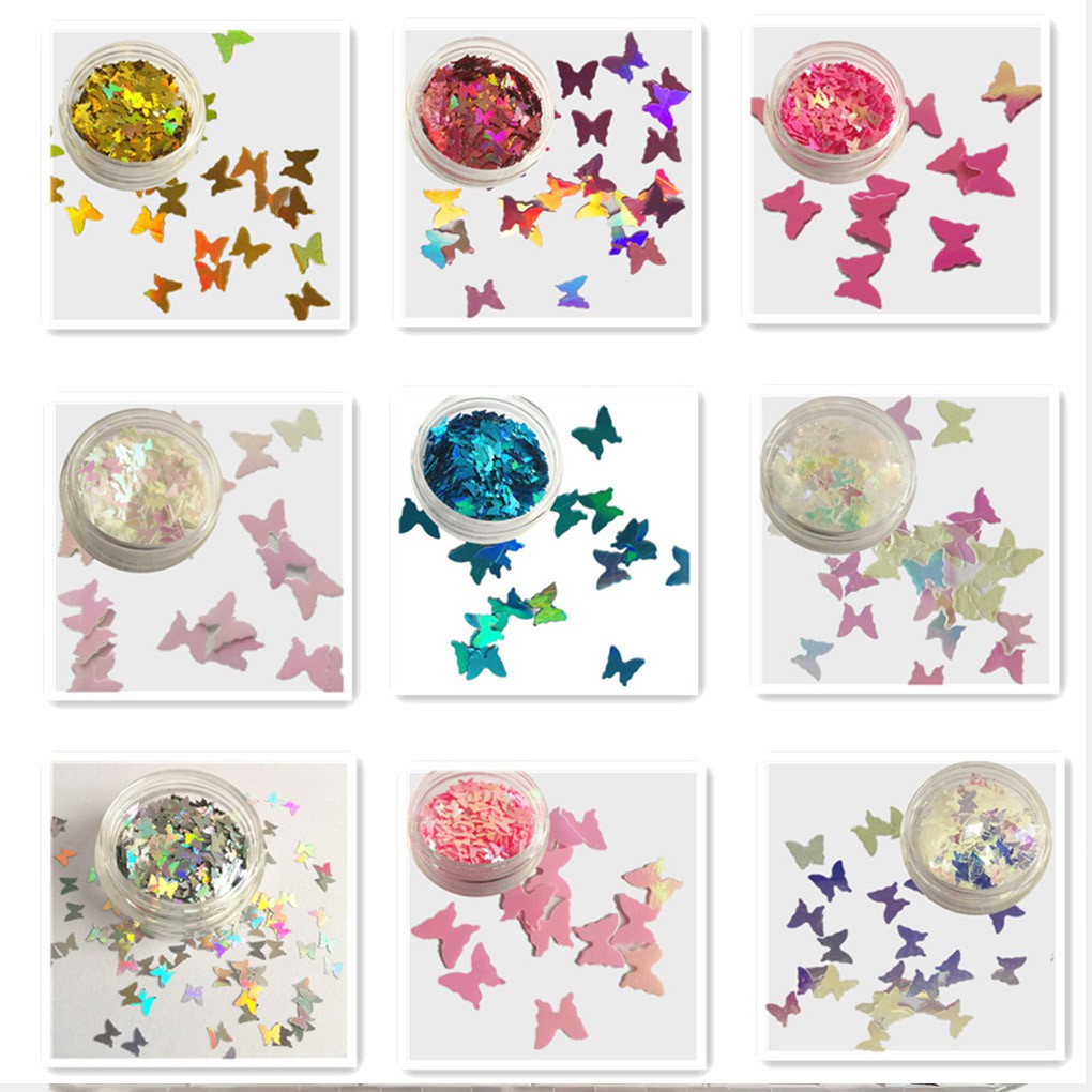 [Hàng mới về] Hộp kim tuyến lấp lánh trang trí móng tay diy cho nữ