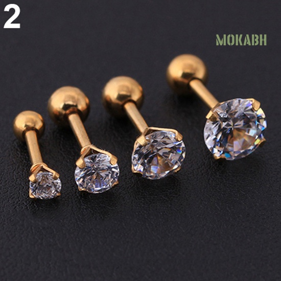 Bông Tai Đính Đá Thời Trang Dành Cho Nam Và Nữ