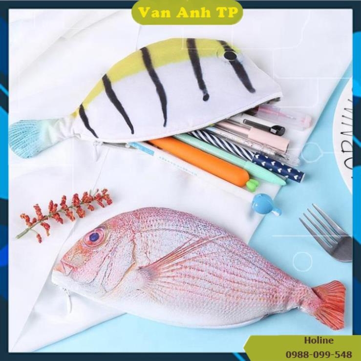 Hộp bút hình cá 3d được ưa chuộng do có hình dáng, màu sắc bắt mắt, dùng đựng bút, thước 6485