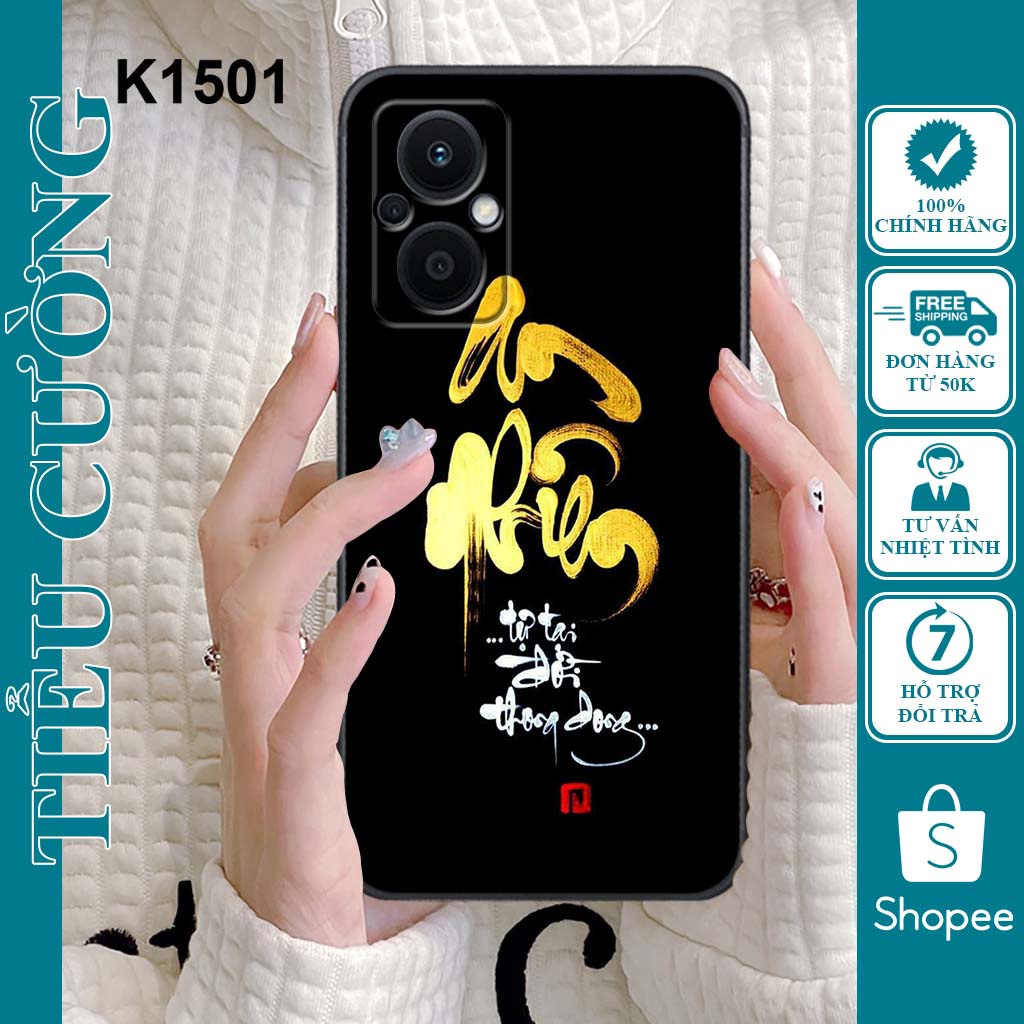 Ốp Oppo Reno 6 5G, Reno 6Z, Reno 6 Pro 5G, Reno 7 5G, Reno 7Z 5G in hình thư pháp RẺ BỀN ĐẸP