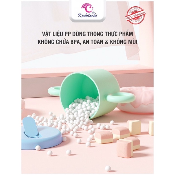 Cốc tập uống, tập hút kichi 2 giai đoạn thể tích 240ml cho bé