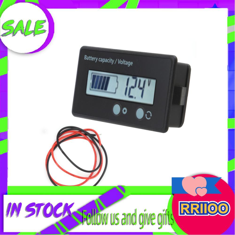 Đồng Hồ Đo Dung Lượng Pin Rriio Dc10-100V Với Màn Hình Lcd Trắng