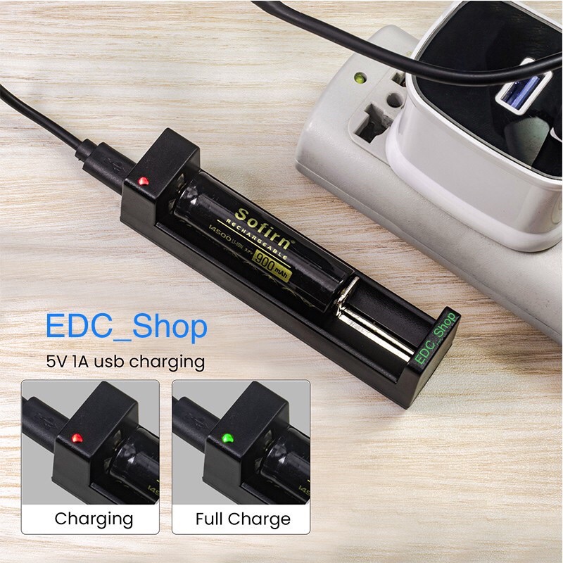 Sạc Đơn Sofirn Hàng Chính Hãng Bộ Sạc Pin 21700 26650 18650 14500 18350 16340 3.7v 4.2v
