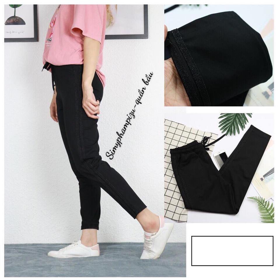 QUẦN BAGGY VIỀN KIM TUYẾN HÀN QUỐC, DÁNG THỂ THAO