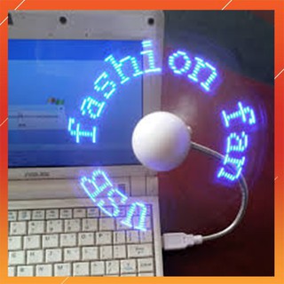 Quạt led chạy chữ chân USB ( Nạp chữ theo yêu cầu)