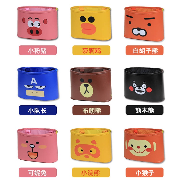 Automobile Storage Bag Car Trash Can [Seat Organizer] Handbag Cartoon Car Chair Back Storage zbvZ