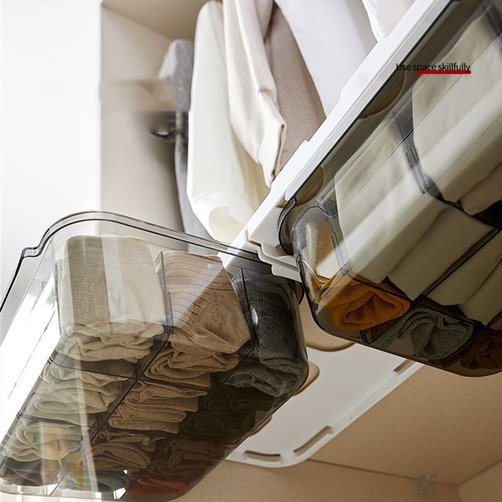 Hộp đựng đồ lót sức chứa lớn bằng nhựa có nhiều màu tiện dụng dành cho gia đình