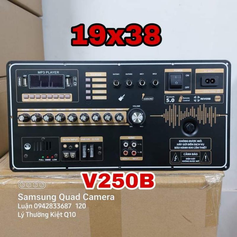 Mạch Loa Kéo V250B Công Suất Lớn 4 Tấc Đôi Reverb 19x38