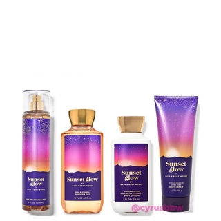 Bộ Sản Phẩm Mist Xịt Toàn Thân, Lotion BBW Sunset Glow Từ Mỹ
