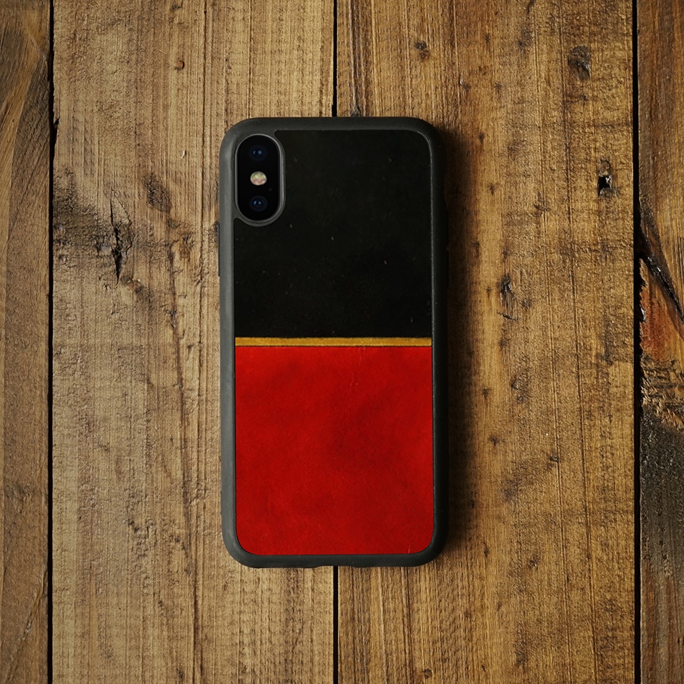 Ốp da Đỏ Case - Mẫu The Line Đỏ - Đen - Ốp iphone/samsung - Docase.vn