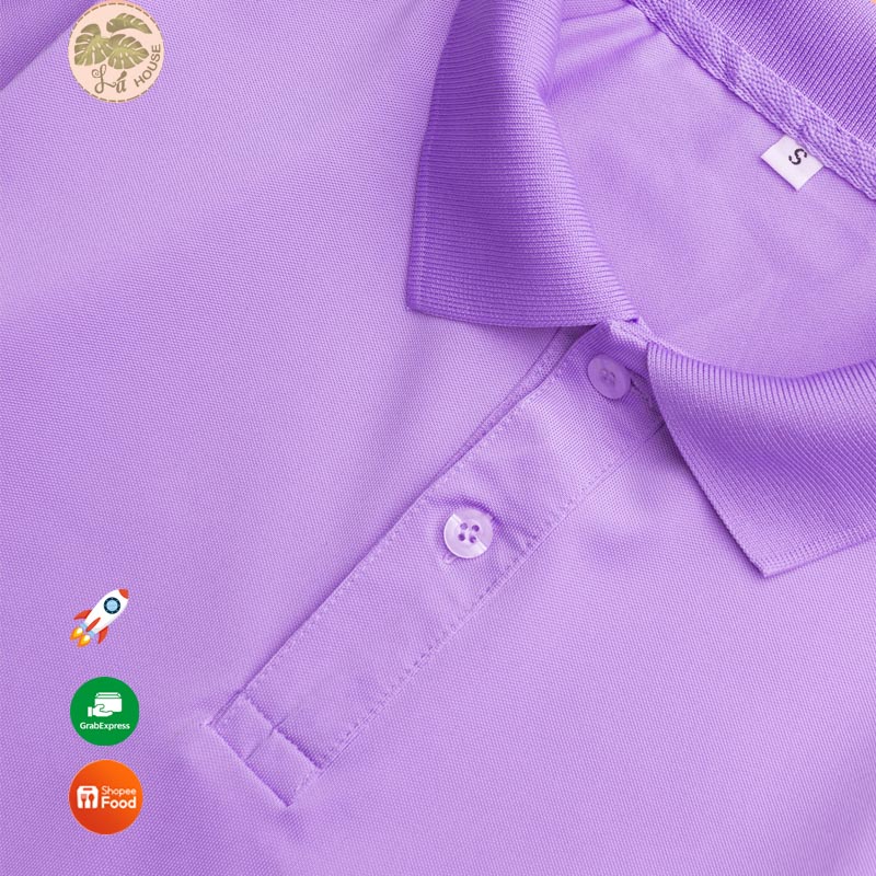 Áo thun polo màu Tím Môn La' House Uniform