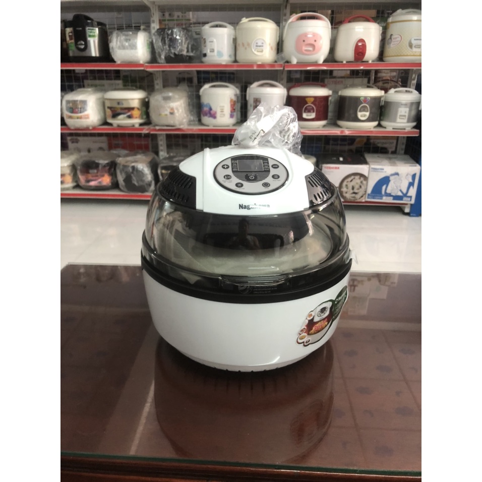 Nồi Chiên Không Dầu Điện Tử Xoay 360 Độ Nagakawa NAG3303 9 lít - Hàng trưng bày