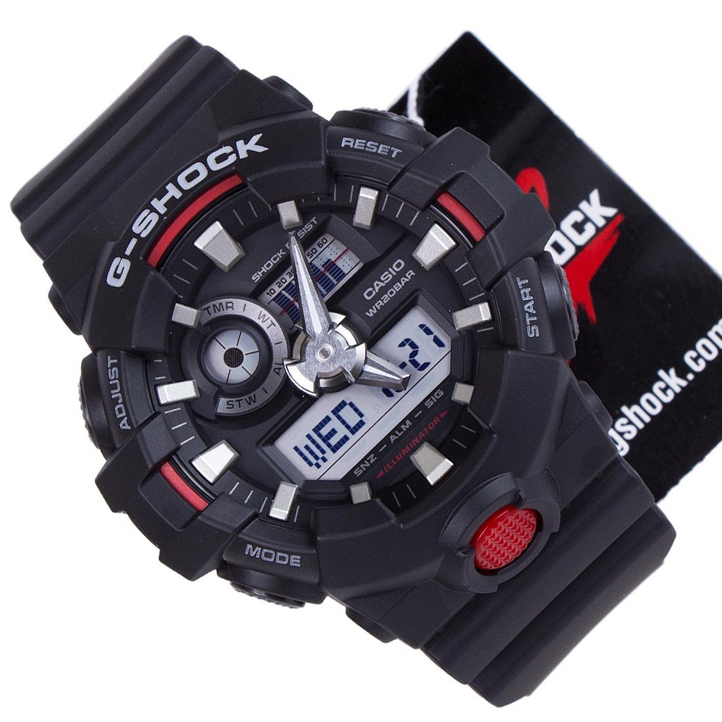 Đồng hồ thể thao nam nữ G-Shock GA-700-1A4 Full phụ kiện