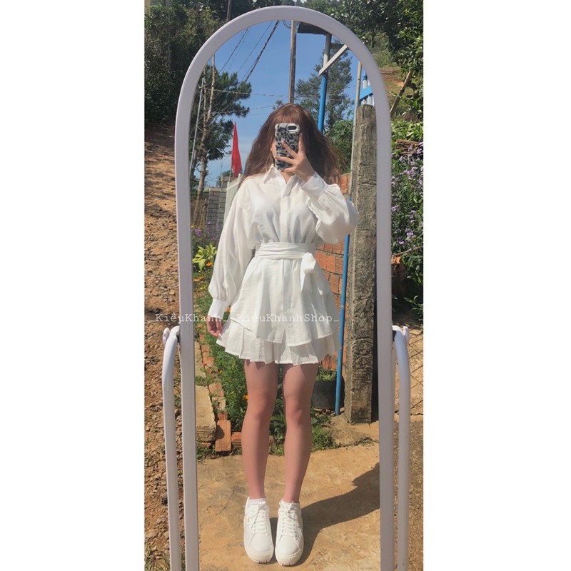 Set 3 món sơmi + cv (Ảnh thật shop chụp) Hàng chuẩn L1 | BigBuy360 - bigbuy360.vn