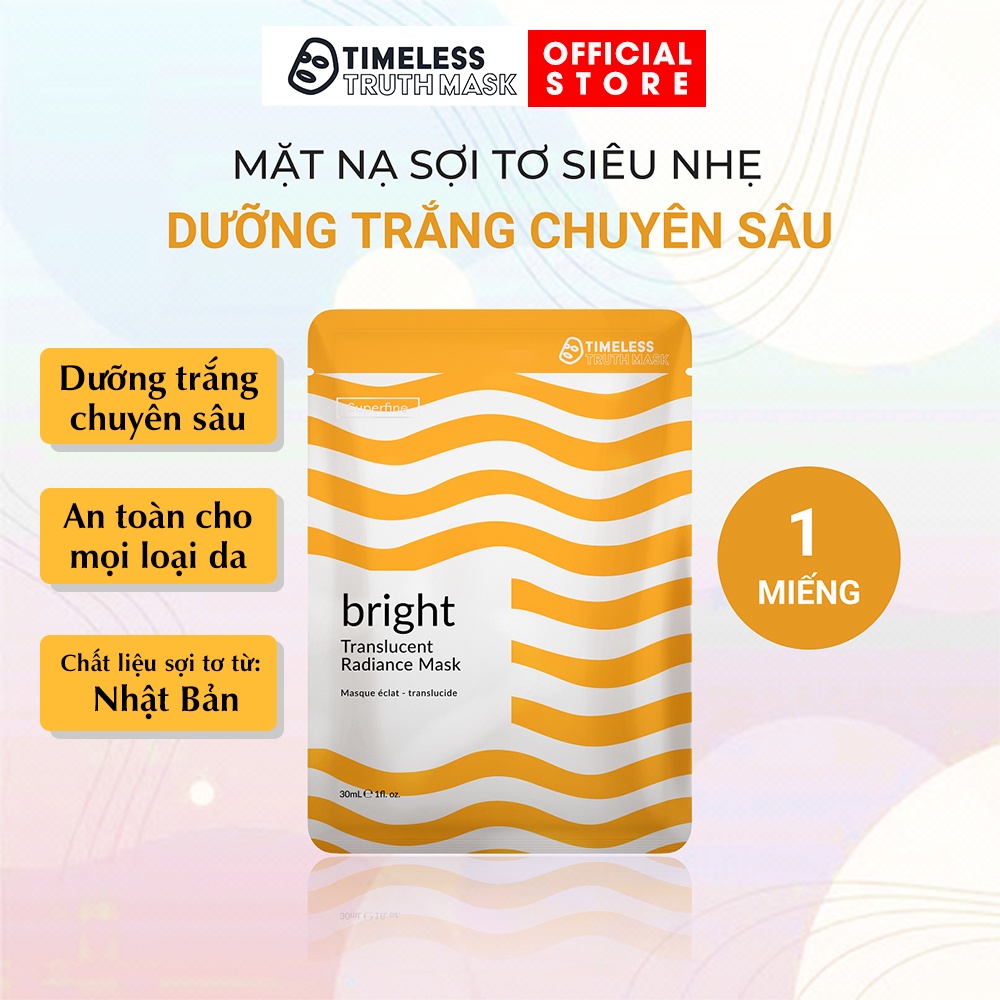 Mặt nạ sợi tơ siêu nhẹ làm trắng da, bổ sung collagen Timeless Truth Mask Superfine Bright (30ml/miếng)