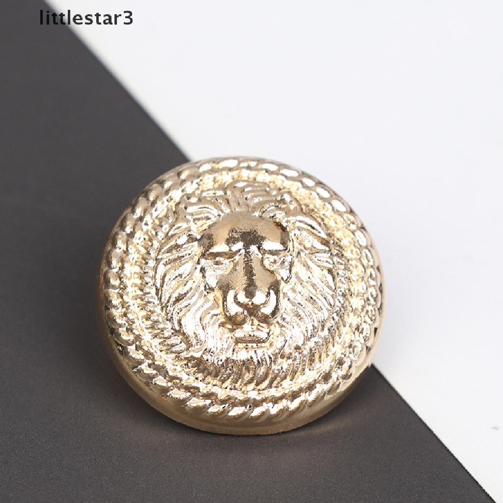 Bộ 10 Nút Áo Kim Loại Hình Sư Tử DIY L3}