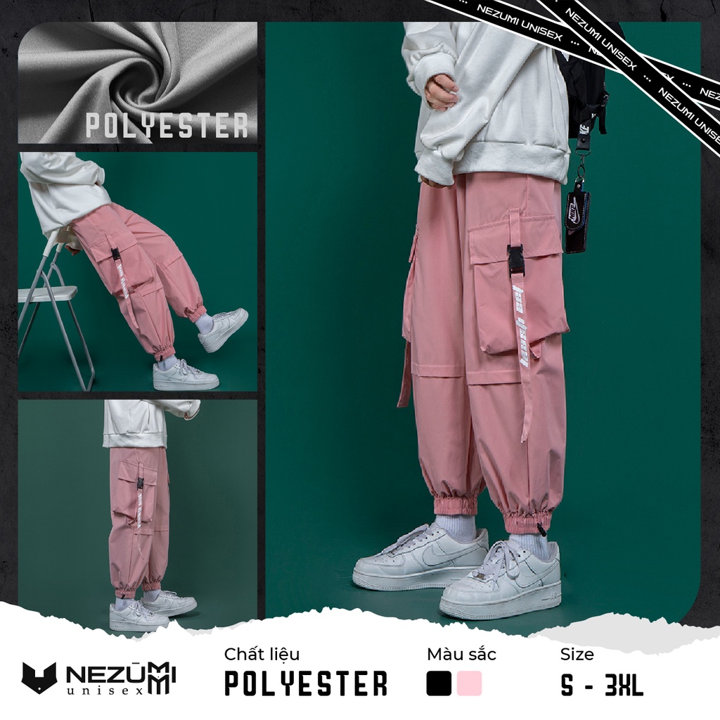 (Sẵn Hồng, Đen đủ size) Quần jogger boxpant túi hộp hồng đen BlackPink unisex nam nữ hip hop đường phố