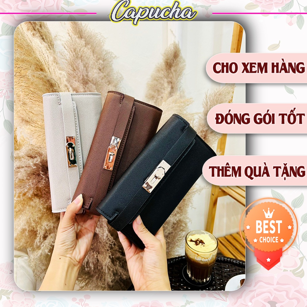 Túi xách nữ dáng ví dài 2 trong 1phong cách Hàn Quốc giá rẻ Capucha T169