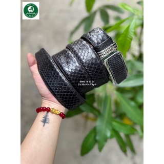 Dây Nịt Da Trăn  3,5cm CÁ SẤU GÒ VẤP