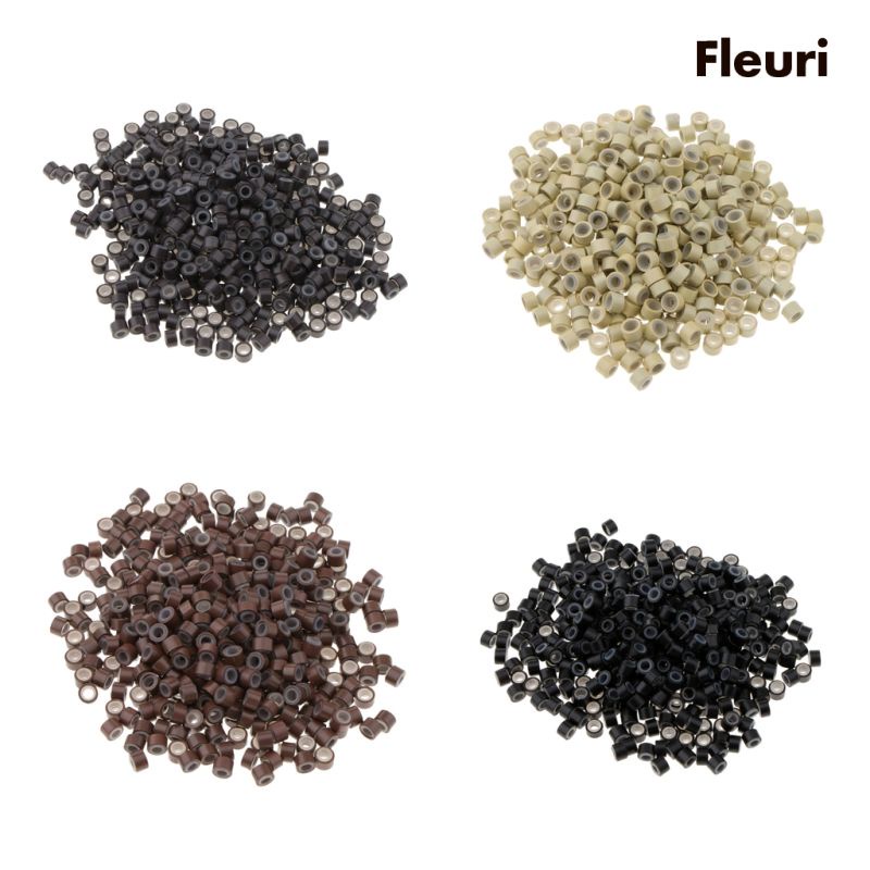 Bộ 500 Hạt Xỏ 3mm Dùng Nối Tóc Chuyên Dụng
