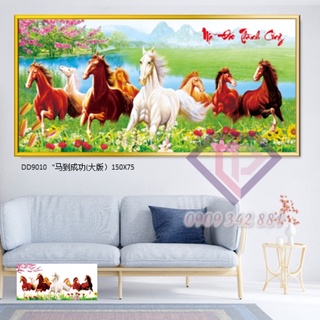 Tranh đính đá mã đáo thành công 1m5*75- d9010