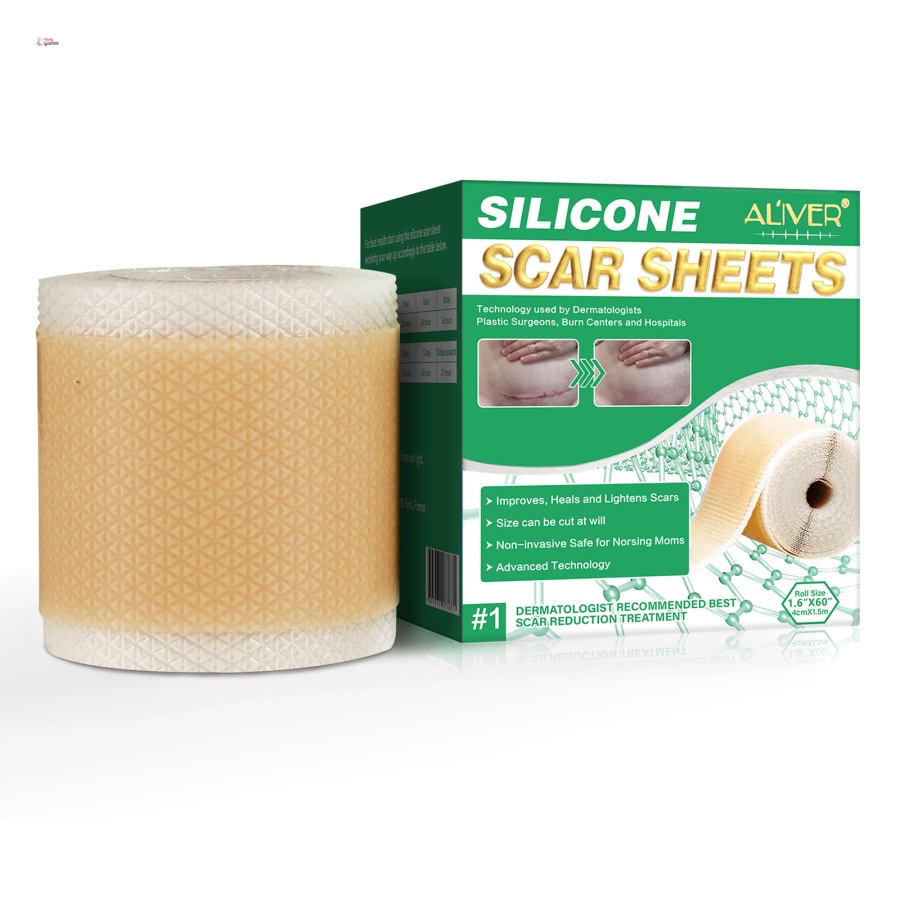 Miếng dán xóa mờ sẹo bằng gel silicone tái sử dụng ALIVER