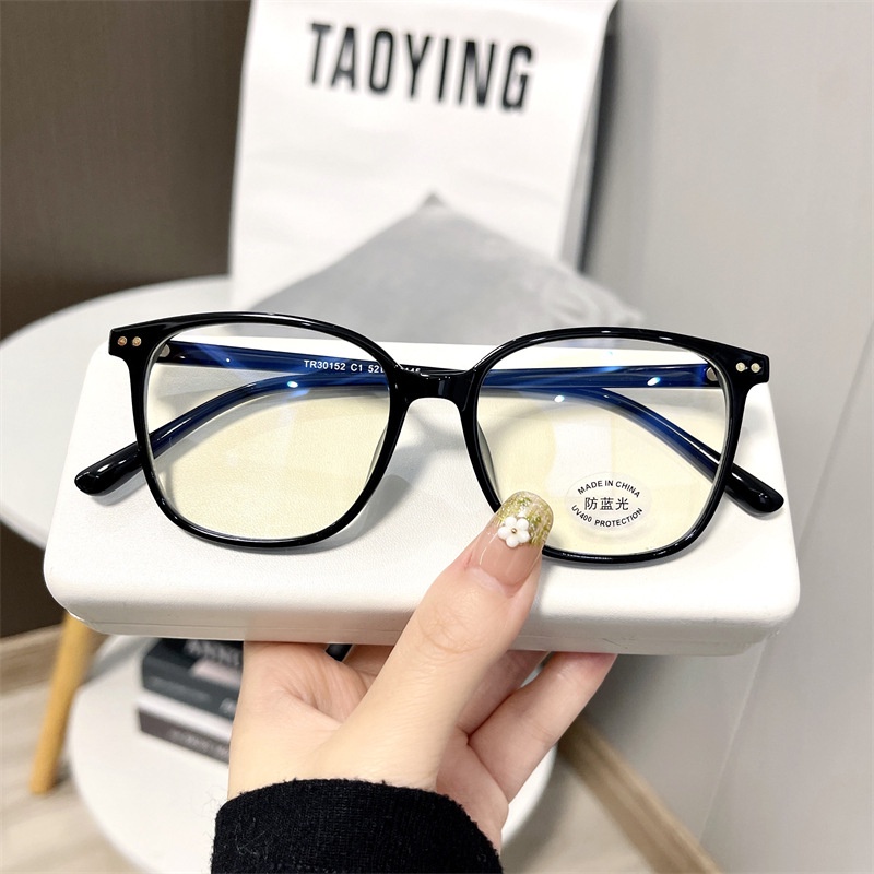 Mắt Kính Gọng Vuông Oversize Chống Ánh Sáng Xanh Thời Trang Hàn Quốc