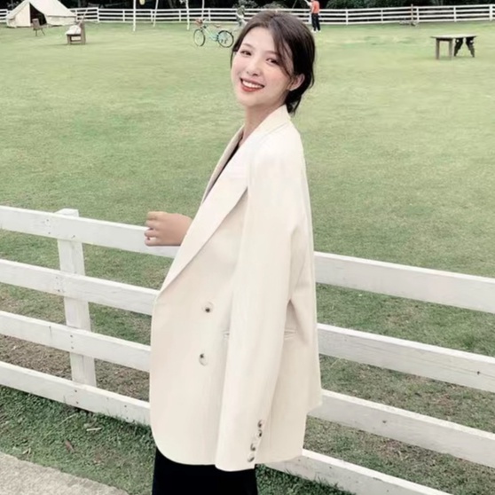 Áo khoác blazer dáng dài thời trang cho nữ