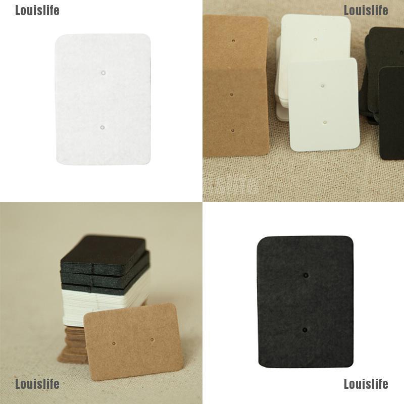 Set 50 Thẻ Giấy Kraft Treo Khuyên Tai Trưng Bày Chuyên Nghiệp