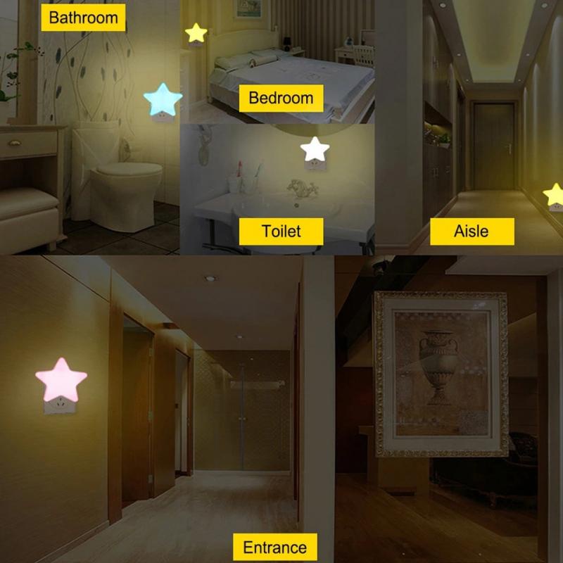 Lovely Star LED Light Night Light Cute Table Light For Baby Children Bedroom Decoration Lamp Indoor Lighting