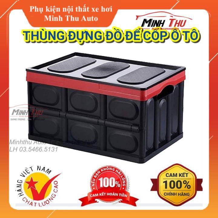 Thùng Đựng Đồ Ô Tô - Thùng Đựng Đồ Gấp Gọn - Để Đồ Cốp Xe Hơi, Đa Năng