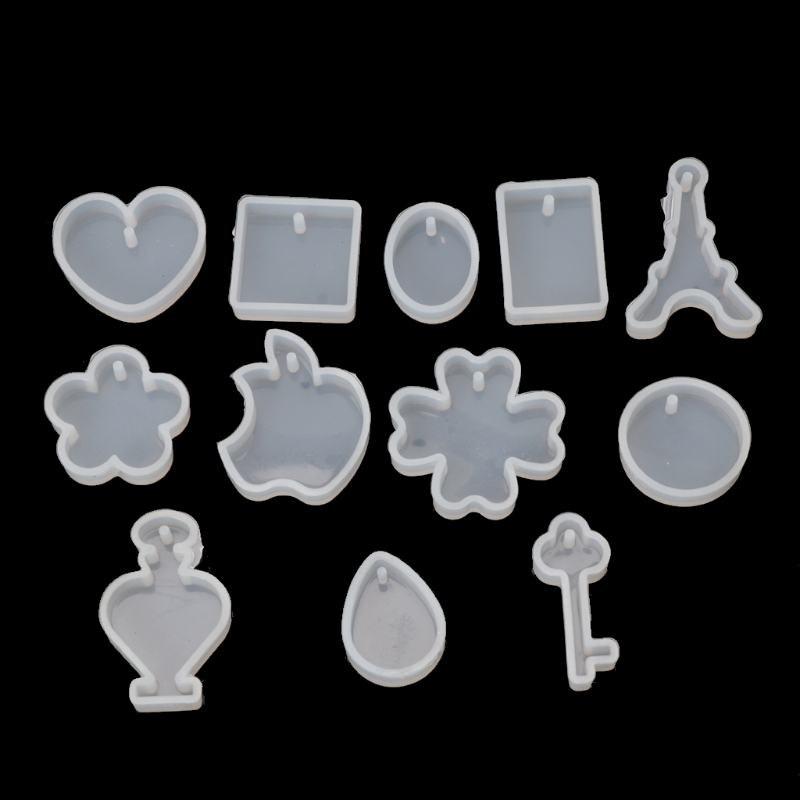 Set 12 Khuôn Silicon Làm Đồ Trang Sức Thủ Công Tiện Dụng