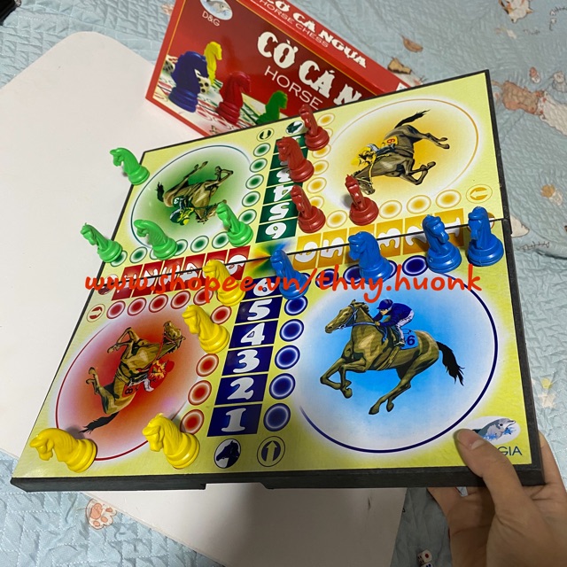 Bộ cờ cá ngựa nam châm size Đại 42x42cm