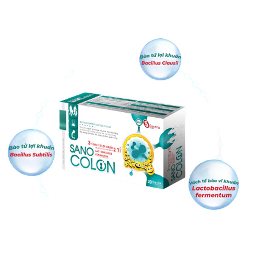 Sano Colon hộp 20 ống , bổ sung lợi khuẩn cho đường ruột , Cvspharmacy
