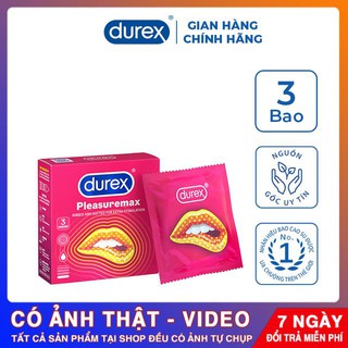 Bao cao su Durex Pleasuremax 3 bao 001