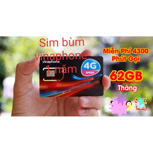 Sim bùm vinaphone 💥💥💥💥 60Gb/tháng (gọi miễn phí )