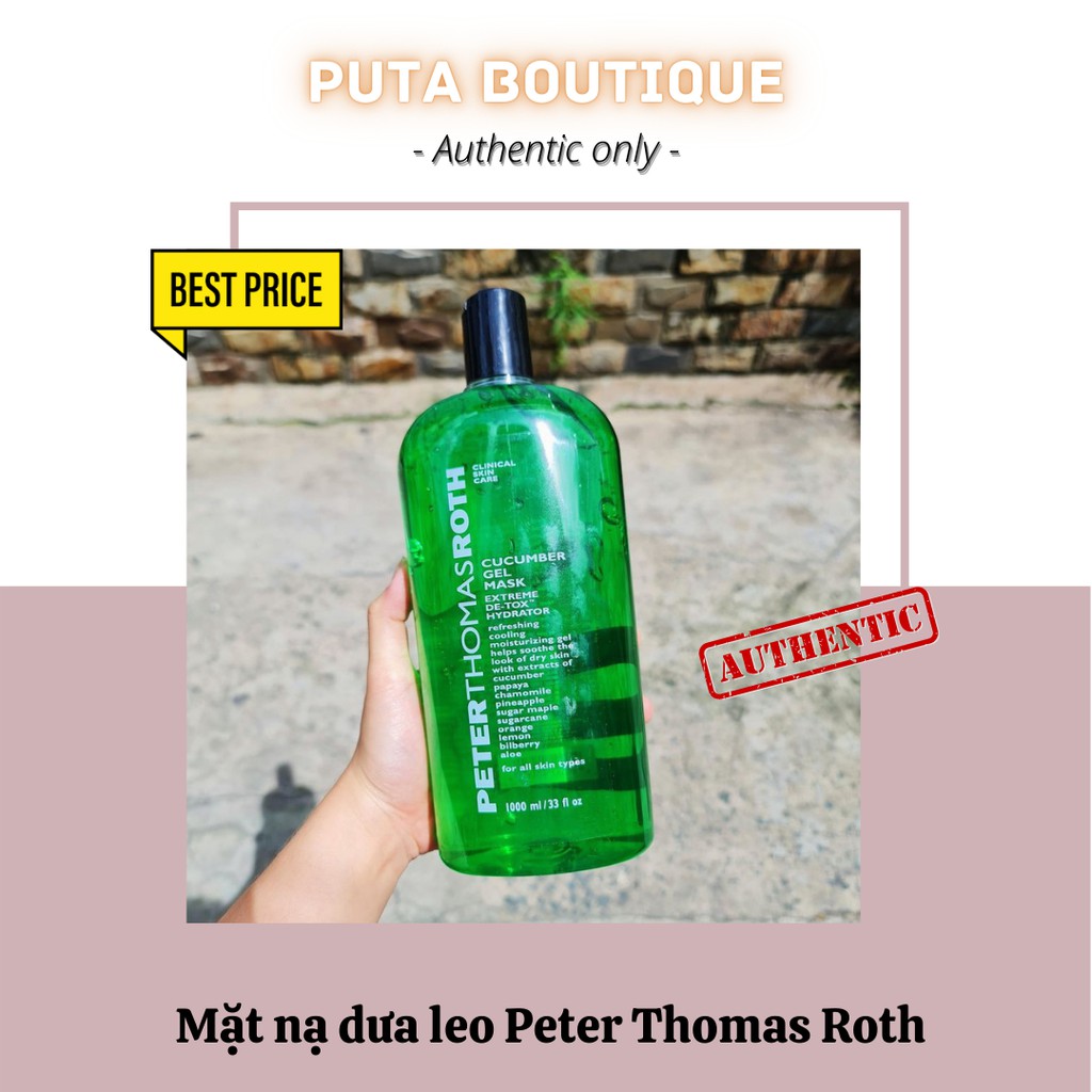 <Hàng auth, bill hãng> Mặt nạ dưa leo Peter Thomas roth chiết