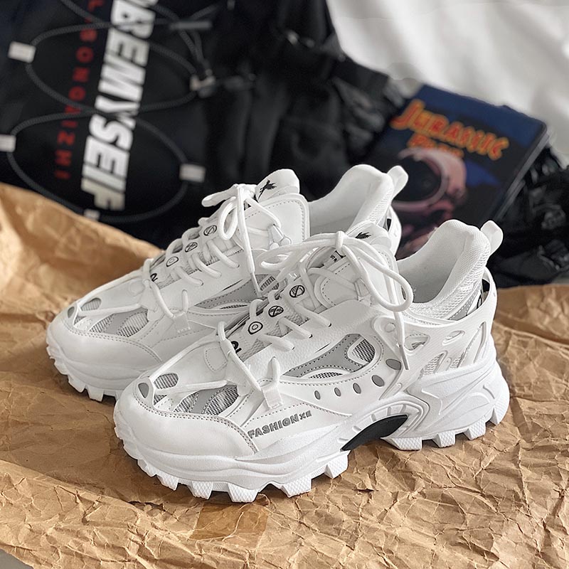 Giày thể thao sneakers nam phản quang D106, phong cách trẻ trung năng động, đế cao su non đi cực êm