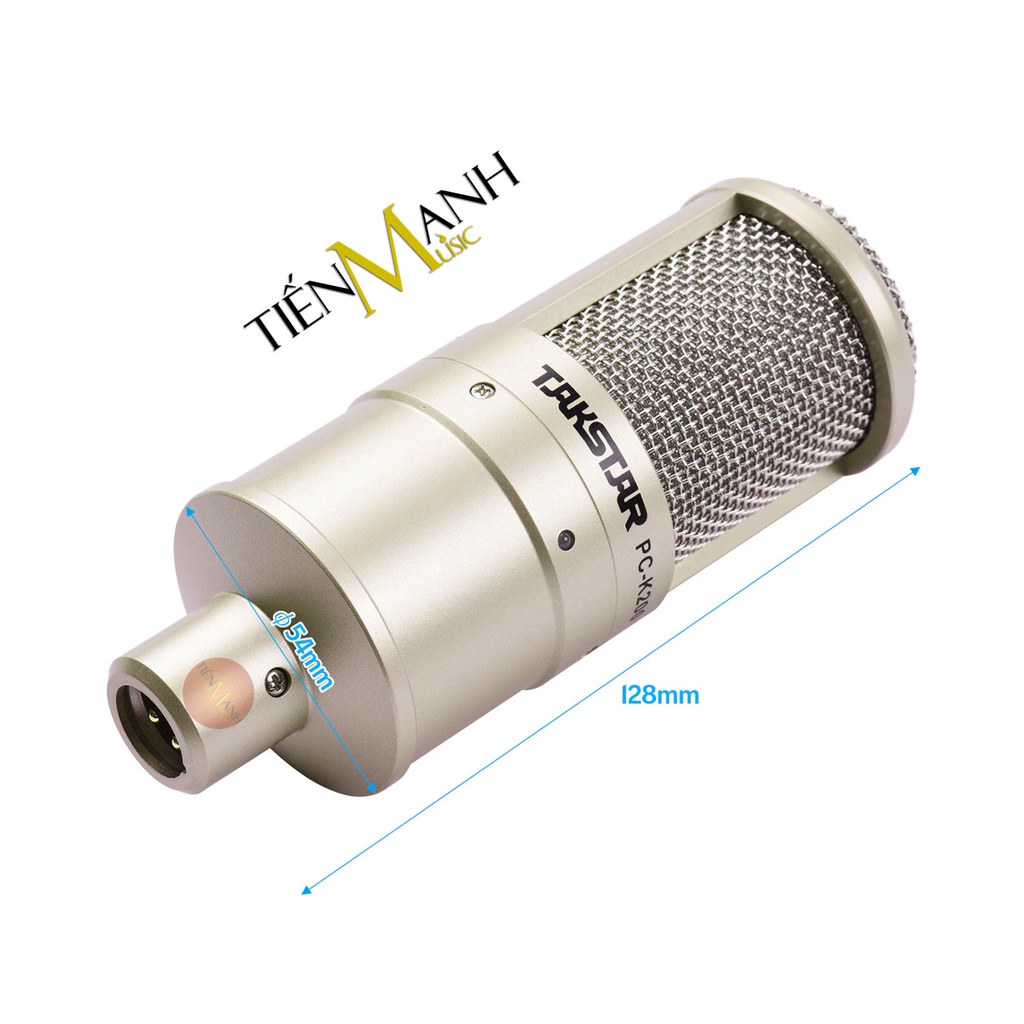 [Tặng Màng Lọc, Chính Hãng] Micro Takstar PC-K200 - Mic Thu Âm Livestream Phòng Thu Studio PC K200 Microphone PCK200