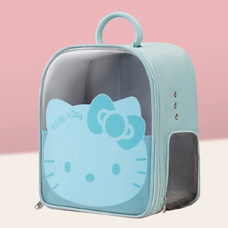 Balo chó mèo-balo trong suốt hình kitty dễ thương cho thú cưng