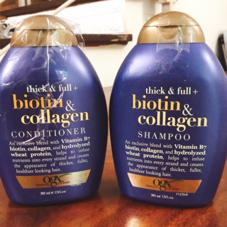 Dầu gội, dầu xả cặp Biotin tím chai 385ml