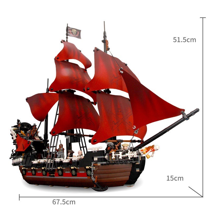 Lego con trai thuyền chiến-Lego tàu thủy cướp biển Ca-ri-bê.