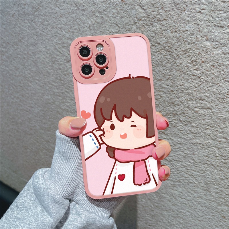 Ốp lưng iphone cạnh vuông lỗ camera bẹo má 6s/6splus/7/7plus/8/8plus/x/xr/xs/11/12/13/pro/max/plus/promax-Awifi B4-1