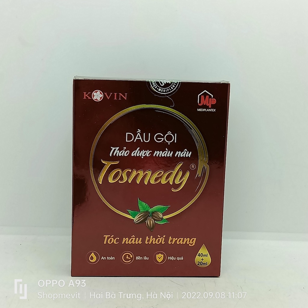 Nhuộm tóc thảo dược Tosmedy tóc đẹp tự nhiên, bóng, mượt